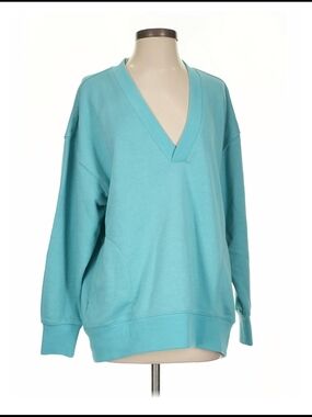 Champion Women's V-Neck Sweater in Teal